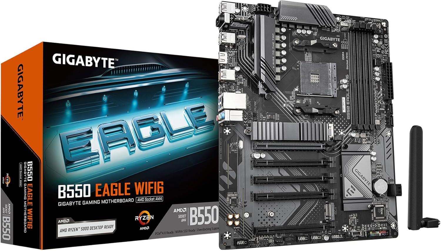 GIGABYTE B550-EAGLE-WIFI6 3200MHz DDR4 AM4 M.2 HDMI DisplayPort ATX Anakart
