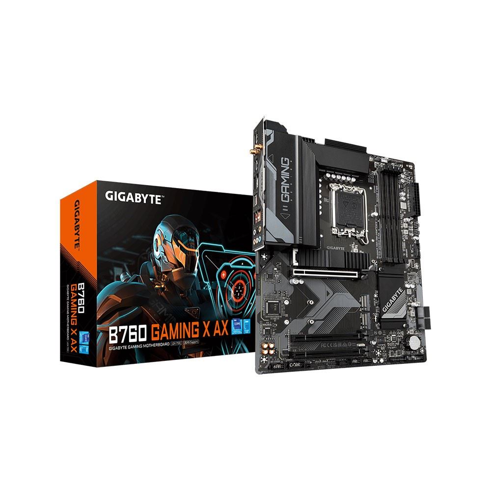 GIGABYTE B760-GAMX-GEN5 7600MHz OC DDR5 LGA1700 M.2 HDMI DisplayPort ATX Anakart