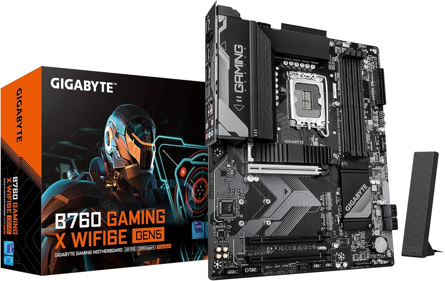 GIGABYTE B760GXWF6EGEN5 7600MHz OC DDR5 LGA1700 M.2 HDMI DisplayPort ATX Anakart