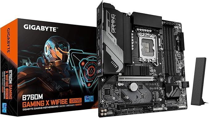 GIGABYTE B760M-GXWF6EGEN5 7600MHz OC DDR5 LGA1700 M.2 HDMI DP Micro-ATX Anakart