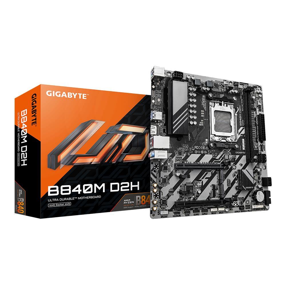 GIGABYTE B840M-D2H 7600MHz OC DDR5 AM5 M.2 HDMI-DP MicroATX Anakart