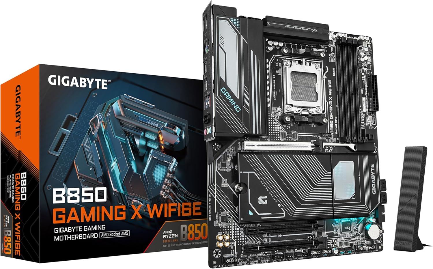 GIGABYTE B850-GAM-X-WIFI6E 7800 MHz OC DDR5 AM5 M.2 HDMI DisplayPort ATX Anakart