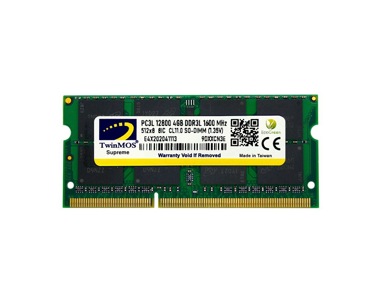 TWINMOS DDR3 4GB 1600MHz CL11 1.35V Low Voltage Notebook Ram