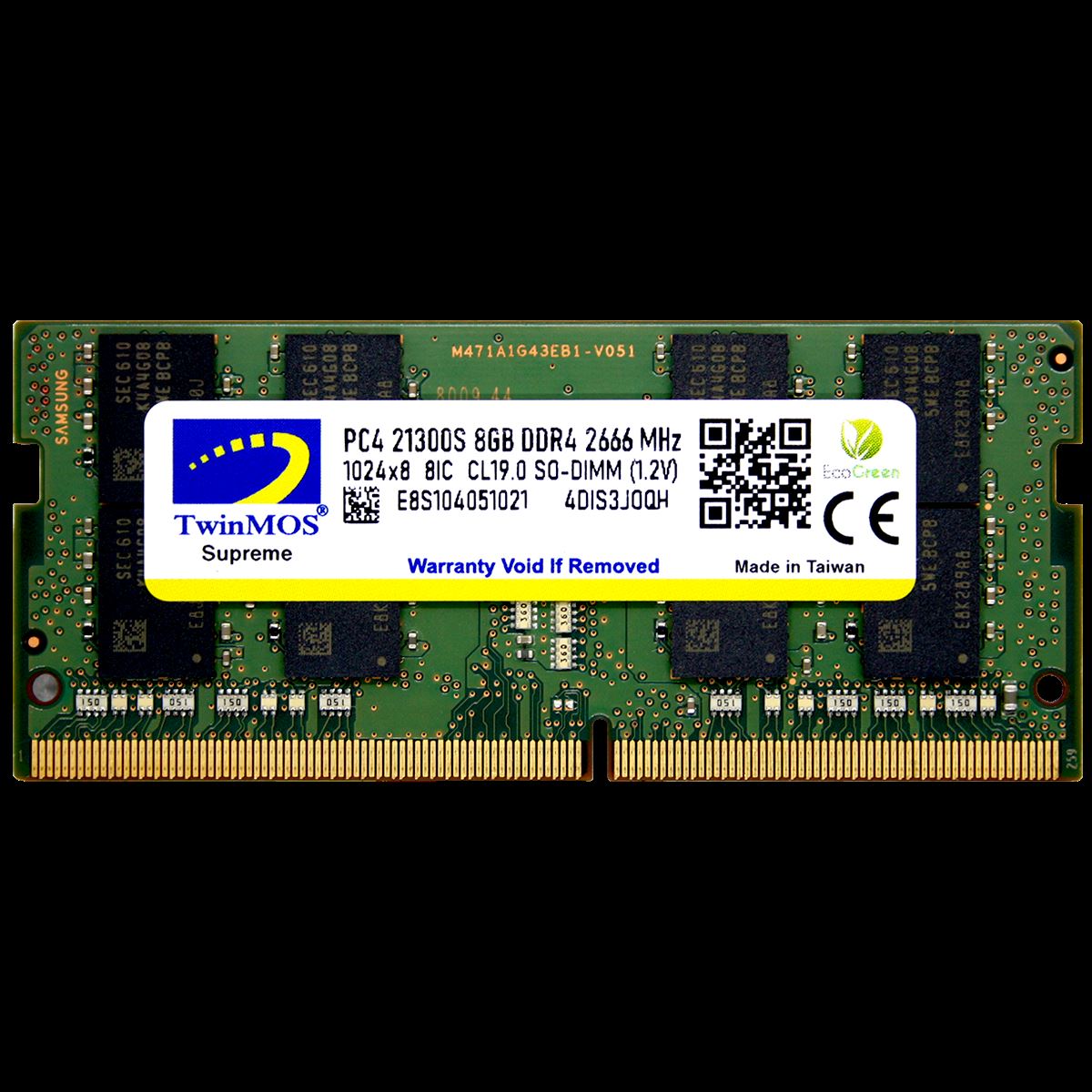 TWINMOS DDR4 8GB 2666MHz CL19 Notebook Ram