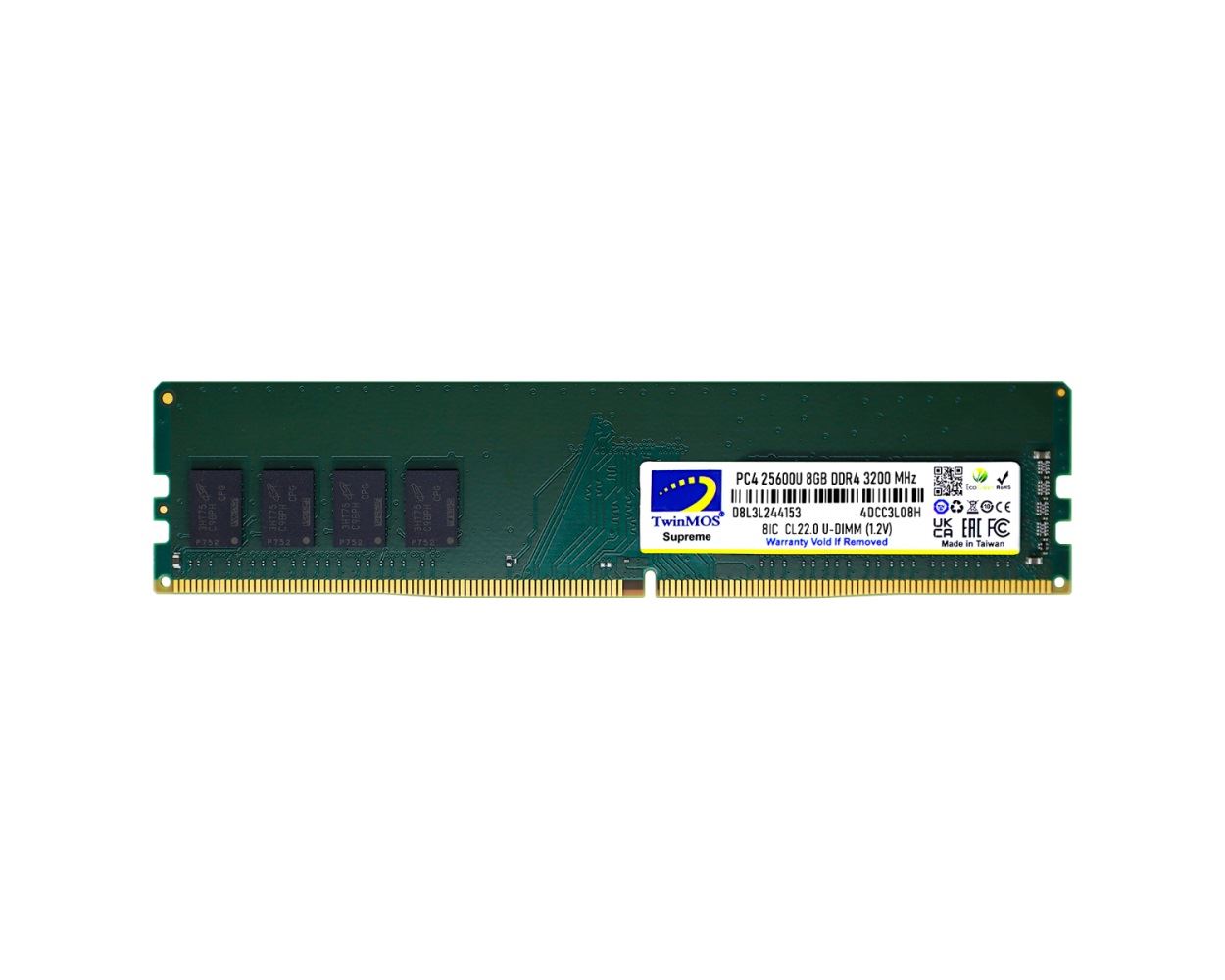TWINMOS DDR4 8GB 3200MHz CL22 Desktop Ram
