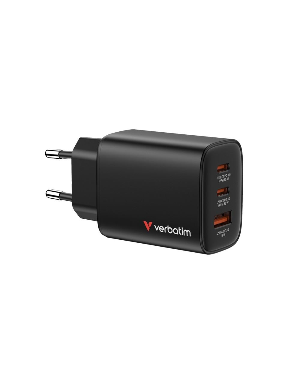 VERBATIM Ess Gan Charger 65w Eu Siyah