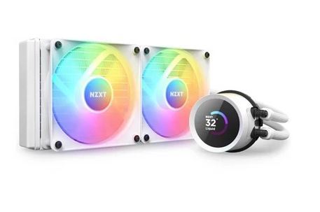 NZXT Kraken 240 Beyaz RGB AIO LCD Display 240mm Sıvı Soğutucu