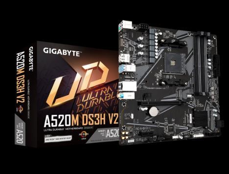 GIGABYTE MAB AMD A520 AM4 DDR4 4733MHZ DVI HDMI