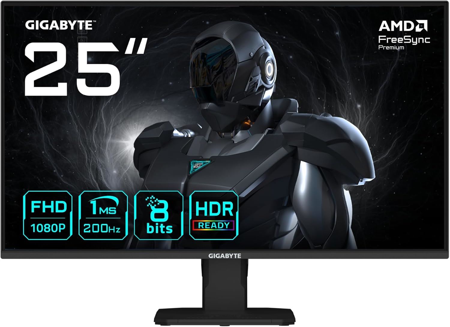 GIGABYTE GS25F2 24.5¨ 1920x1080 200Hz 1ms SS IPS HDMI DP HDR10 Gaming Monitör