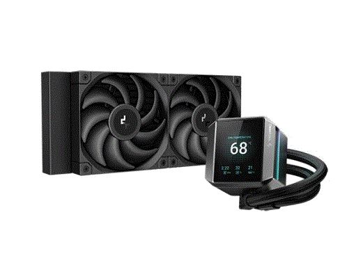 DEEPCOOL TFT LCD Ekranlı 240mm Siyah İşlemci Sıvı Soğutucu