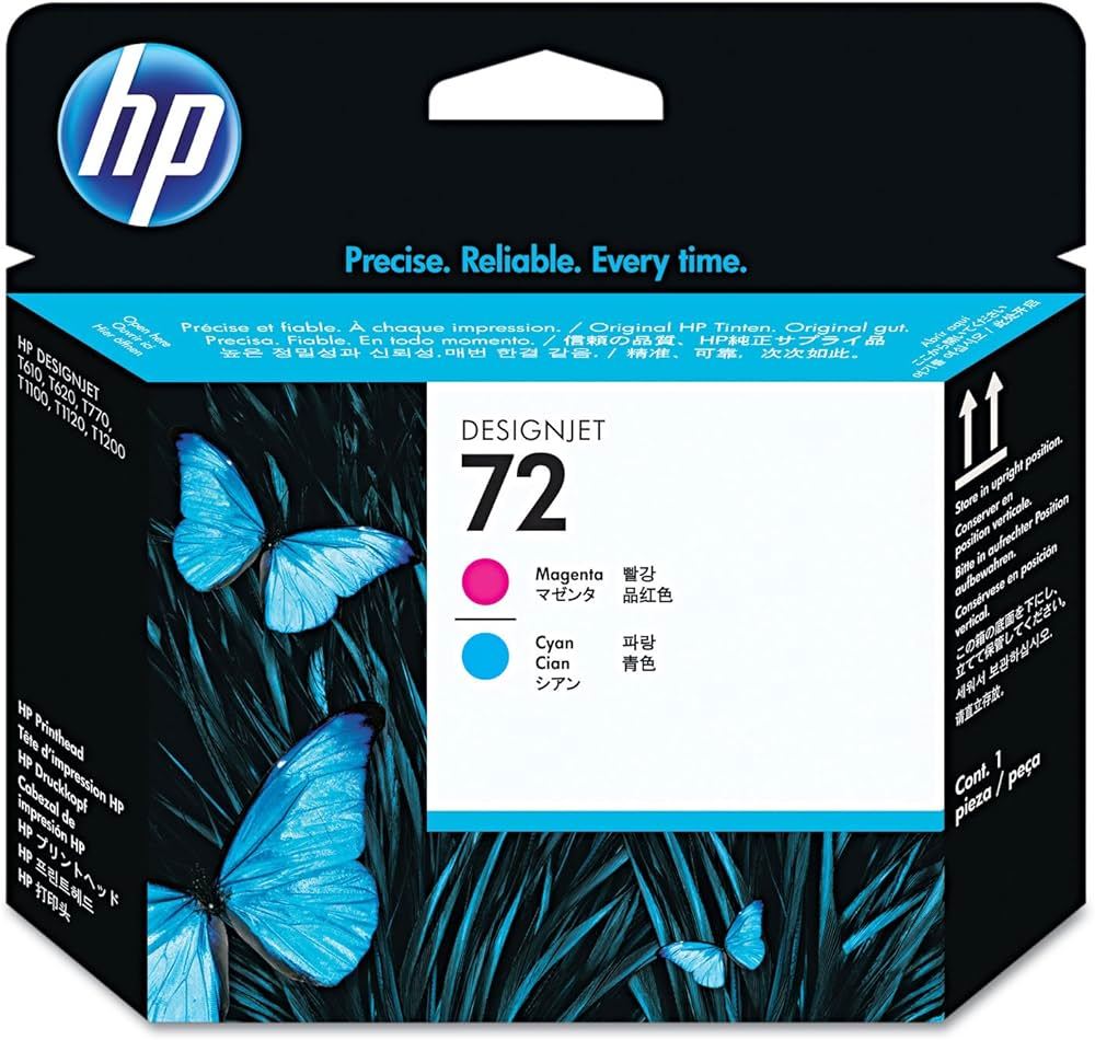 HP No 72 Kırmızı ve Mavi Baskı Kafası