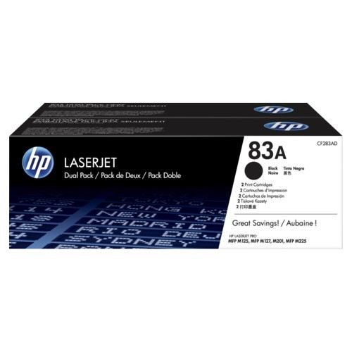 HP No 83A 2'li Paket Siyah 1500 Sayfa Lazer Toner