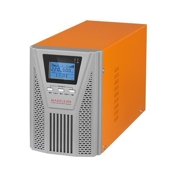 MAKELSAN UPS Online 1KVA 1F/1F 4-8 dk. 2x12V/7AH Akü Powerpack SE