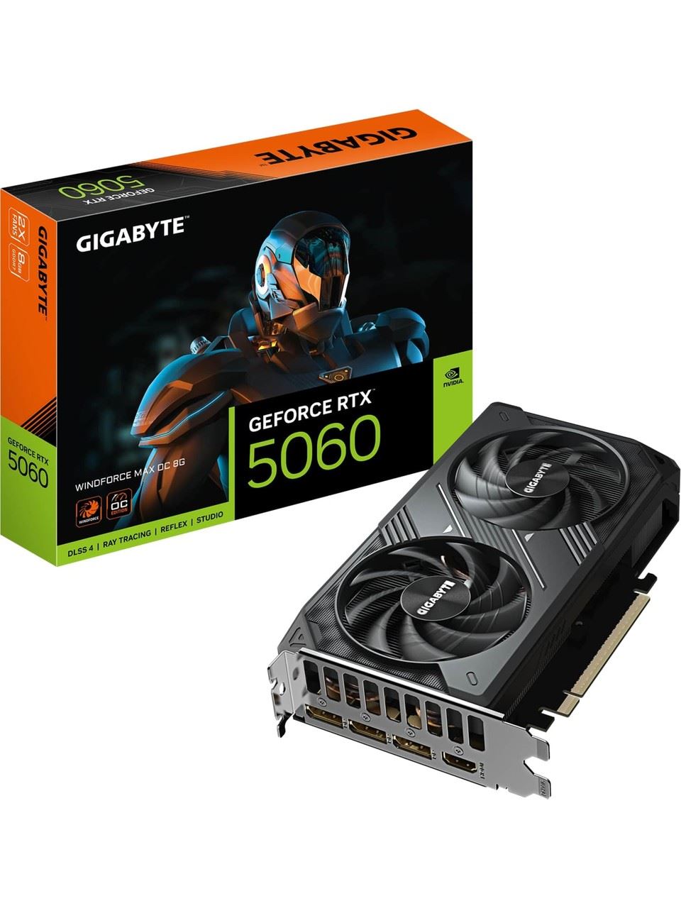 GIGABYTE VGA RTX5060 WINDFORCE 2 MAX OC 8GB 128B GDDR7 DP-HDMI EKRAN KARTI