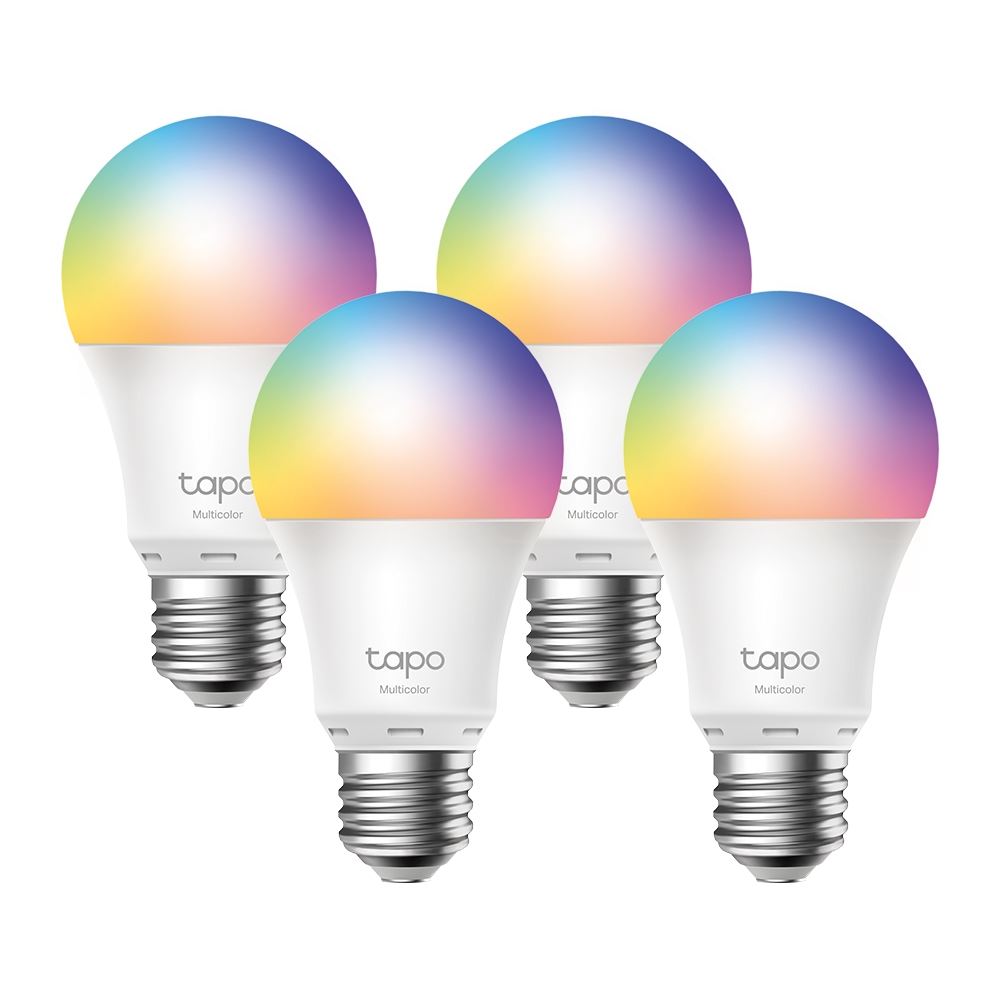 TP-LINK Tapo Smart Wi-Fi Light Bulb Multicolour 4-Pack