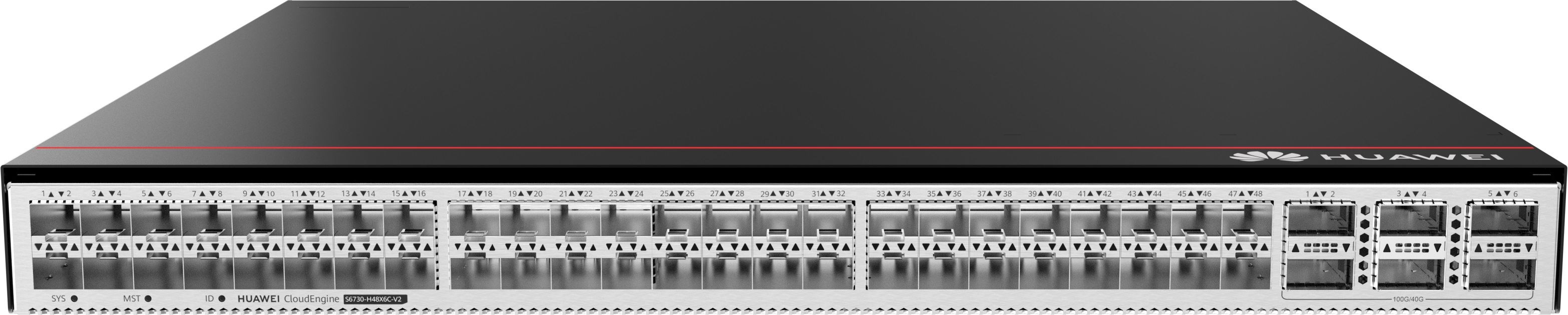 HUAWEI Ultra Hızlı Veri İletimi 48 adede kadar 10 GE aşağı bağlantı portu ve 6