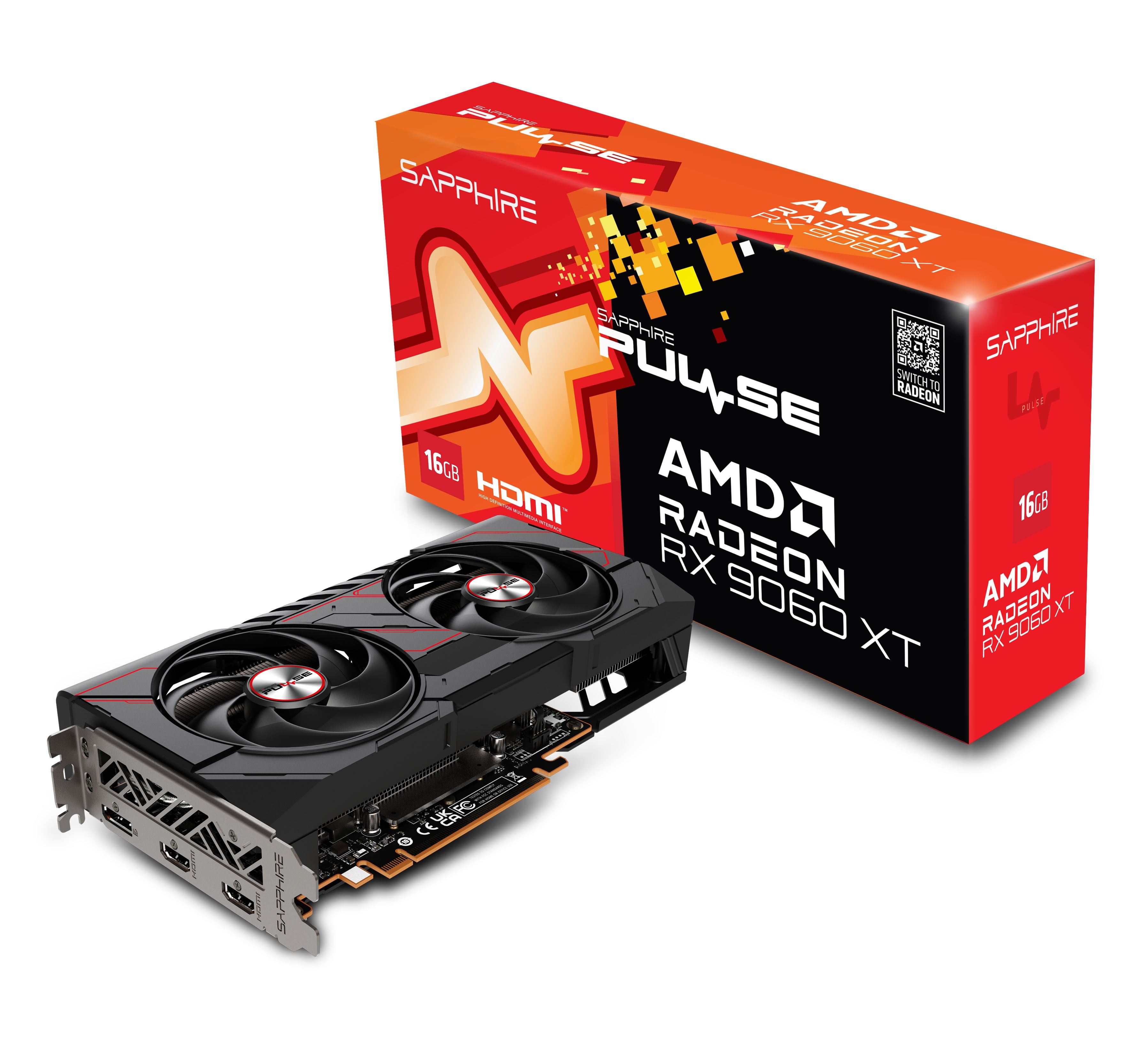 SAPPHIRE VGA PULSE AMD RX9060XT OC 16GB