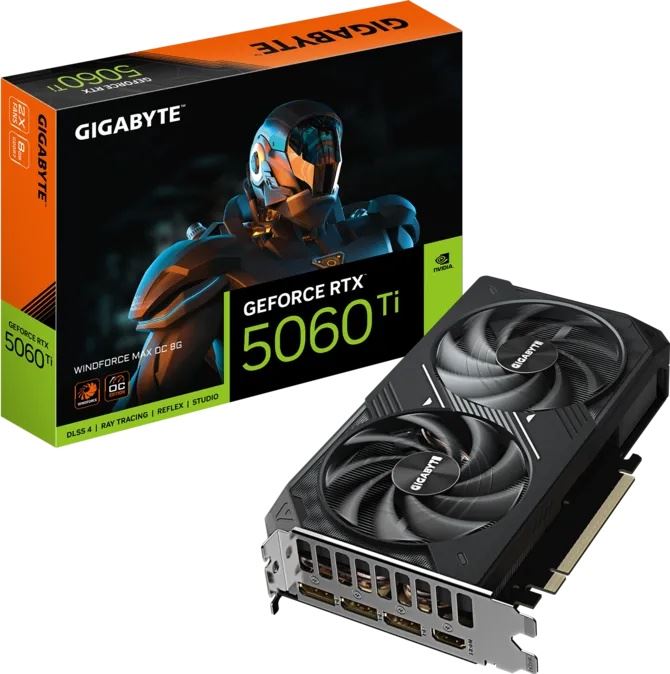GIGABYTE VGA RTX5060Ti WINDFORCE MAX OC 8GB 128B GDDR7 DP-HDMI EKRAN KARTI