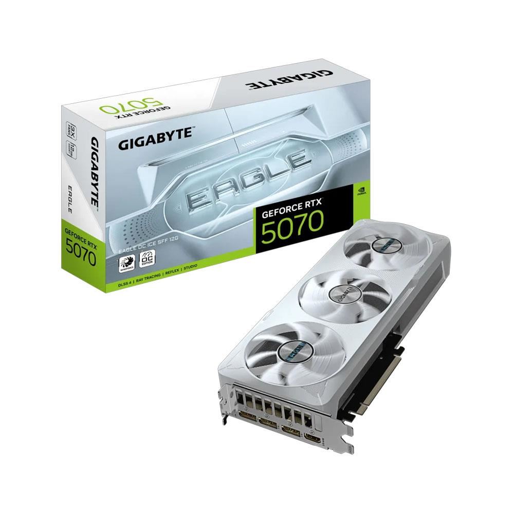 GIGABYTE VGA RTX5070 EAGLE OC ICE SFF 12GB 192B GDDR7 DP-HDMI EKRAN KARTI