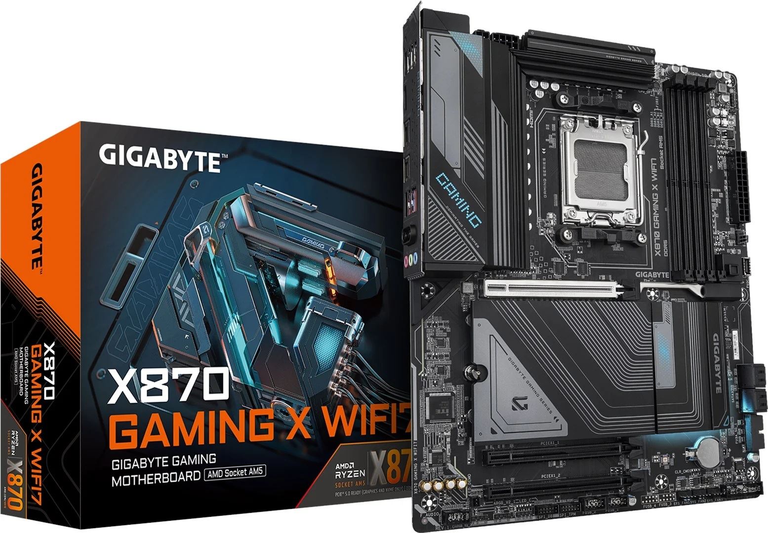 GIGABYTE X870-GAM-X-WIFI7 8200 MHz OC DDR5 AM5 M.2 USB4 HDMI WiFi7 ATX Anakart