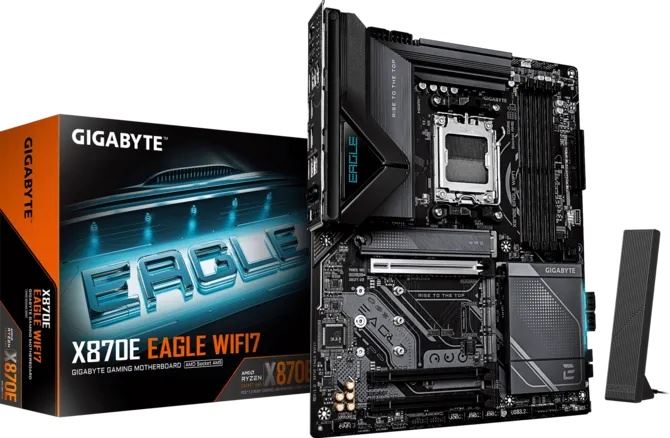 GIGABYTE X870E-EAGLE-WIFI 8200 MHz OC DDR5 AM5 M.2 HDMI DP ATX Anakart
