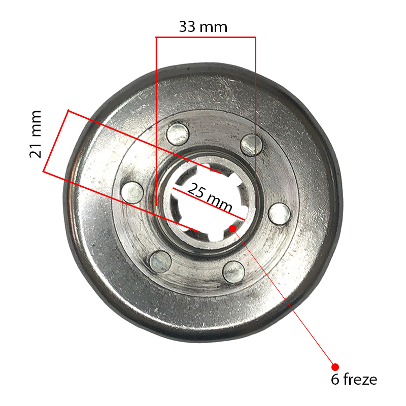 Kaan Çapa 25 Mm Ters Baskı Frezeli Balata Kovanı