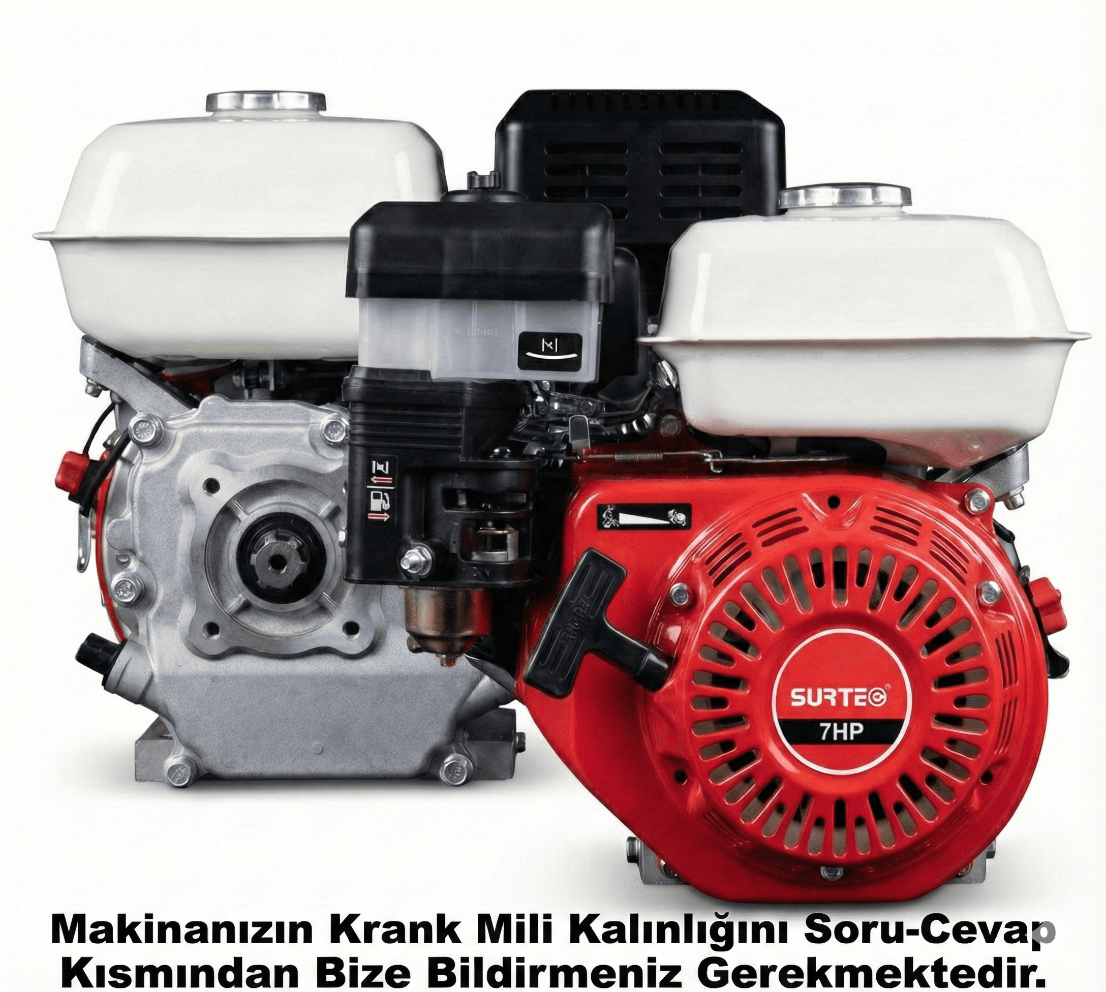 Surteg Kaan Çapalar İçin Motor  7 Hp  Frezeli Benzinli Çapa Motoru