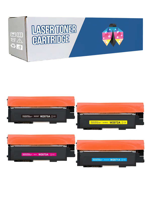 Safir Toner Hp 117A-W2070A Laser MFP 179fng Çipli CMYK 1 Set Muadil Toner
