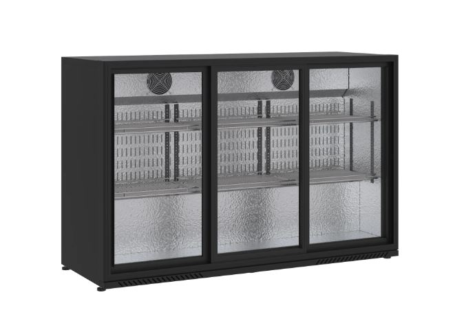 Şenocak S-340 BB TD Menteşeli Çarpma 3 Kapılı Backbar Tipi Şişe Soğutucu
