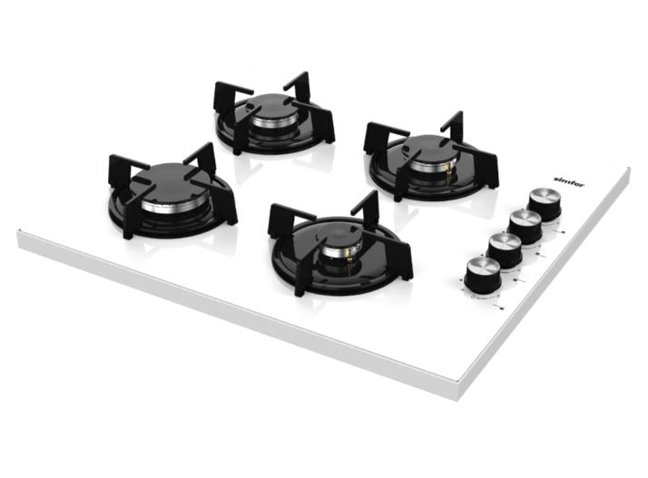 Simfer 3052 Set Üstü Beyaz Cam Ocak