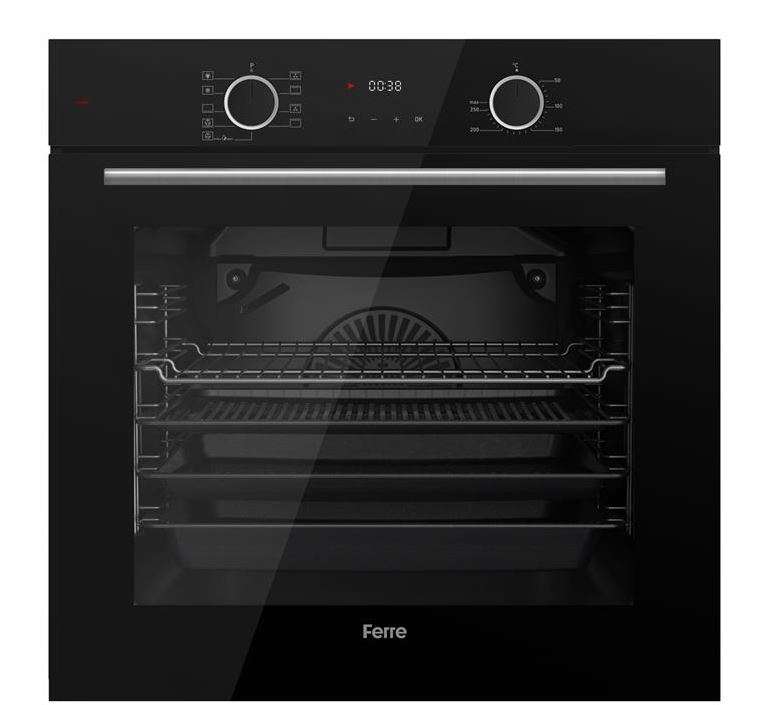 Ferre XE63CS Fryart Siyah Ankastre Fırın