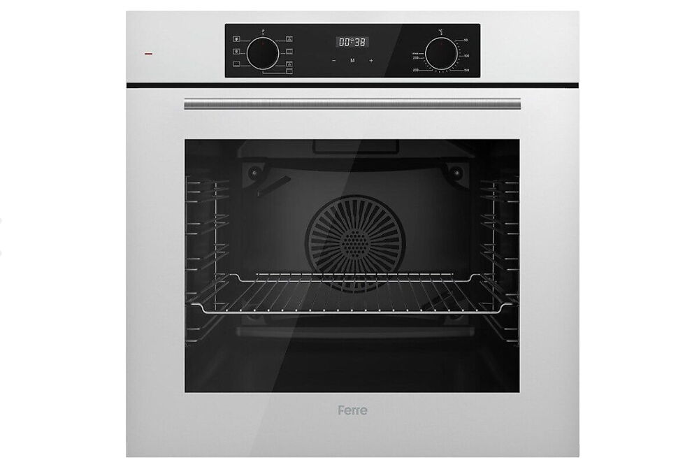 Ferre QBL63CB Flowart Beyaz Ankastre Fırın