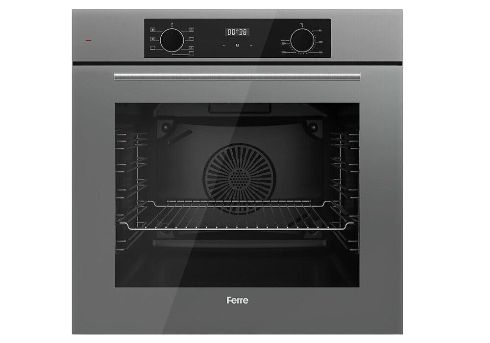 Ferre QBL63CPR Flowart Gri Ankastre Fırın