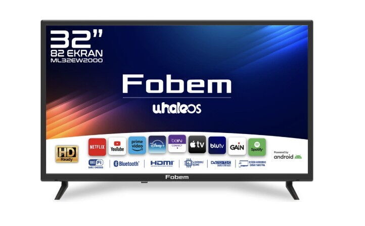 Fobem ML32EW2000 HD 32' 82 Ekran Uydu Alıcılı Android Smart LED TV