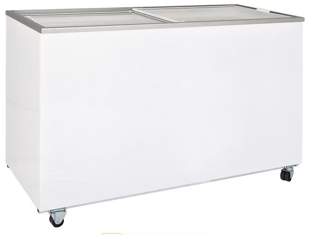 Şenocak D 400 DFSG FF Düz Sürgü Camlı Sandık Tipi Dondurucu