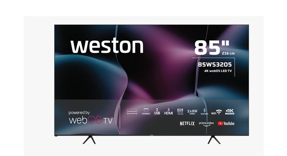 Weston 85WS3205 85' 214 Ekran 4K Ultra HD WebOS TV