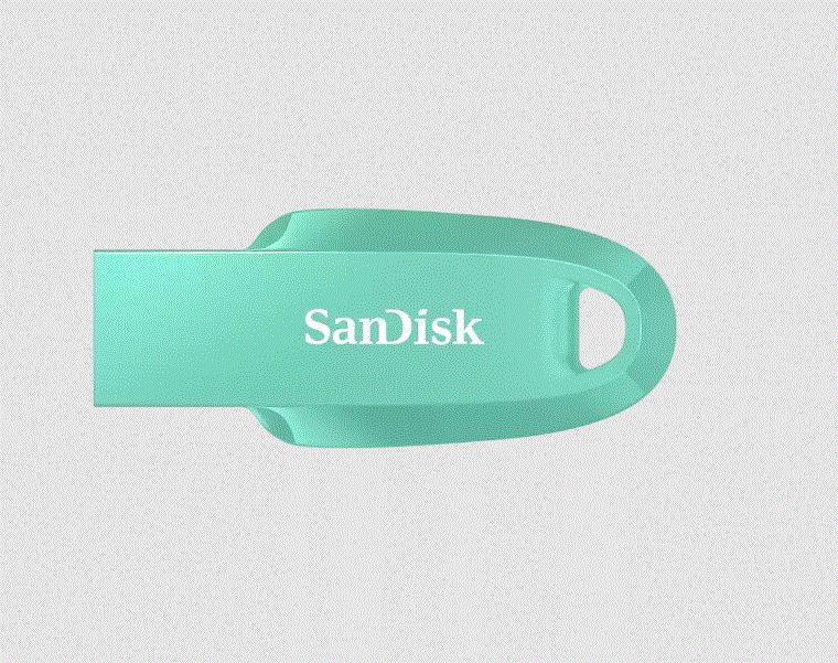 SANDISK 128GB Ultra Curve 3.2 Flash Drive Green