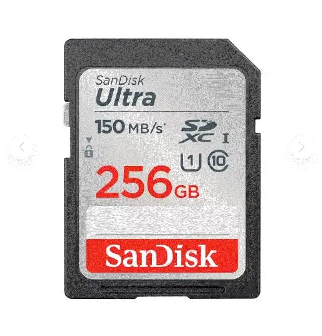 SANDISK 256GB Ultra SDXC 80MB Class 10 UHS I SD-MMC Kart