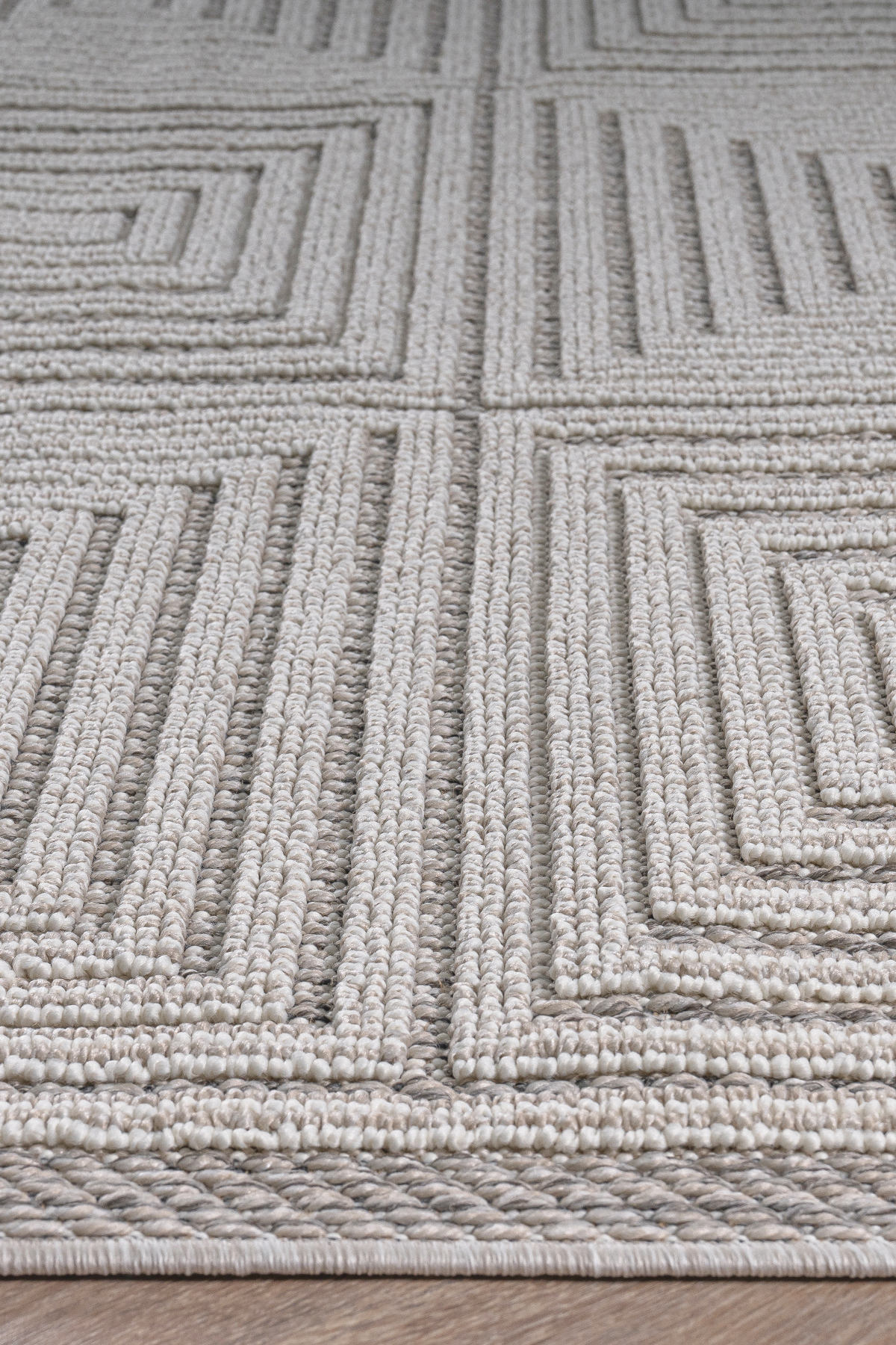 Bukleli ve Sisal Modern İskandinav Makine Halısı Yolluk Antre Mutfak Salon Oturma Odası Koridor view 4