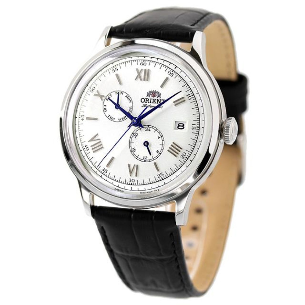 ORIENT Bambino V8 RA-AK0701SOrologio Uomo Automatico Bianco Pelle