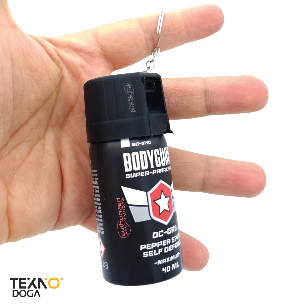 Bodyguard 40ml Anahtarlık Halkalı OC Biber Gazı