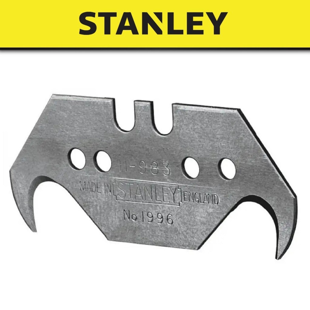 Stanley 1996 Kancalı Deri Açma Maket Bıçağı Yedeği