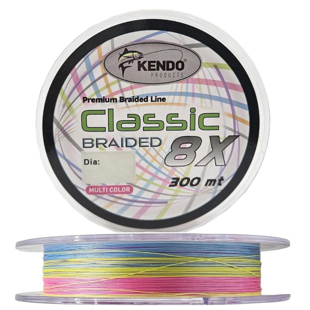 Kendo Classic 300m 8x 8 Kat Örgü İp Olta Misinası Multicolor