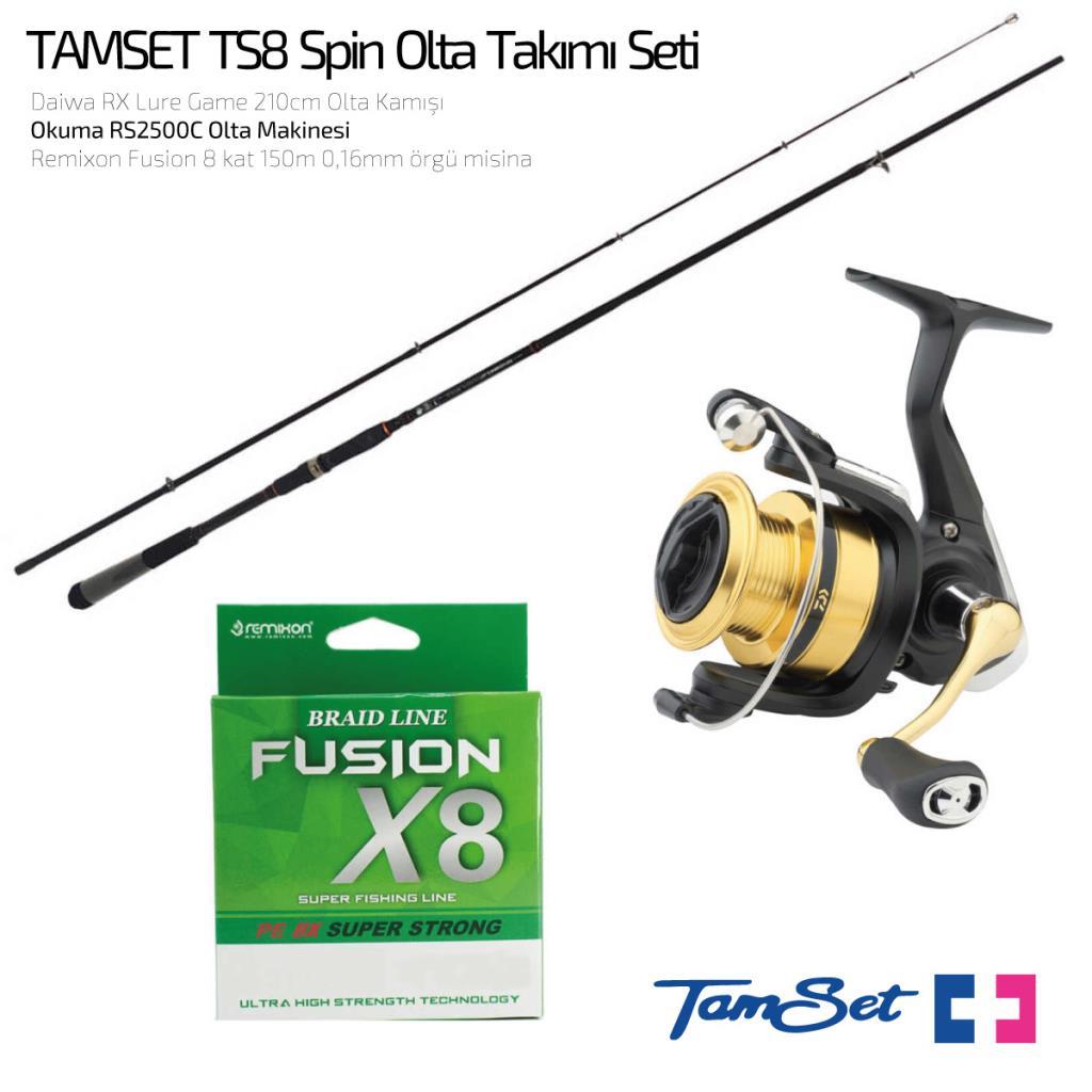 TAMSET Daiwa RS2500 RX Lure Game 210cm Spin Olta Takımı TS8