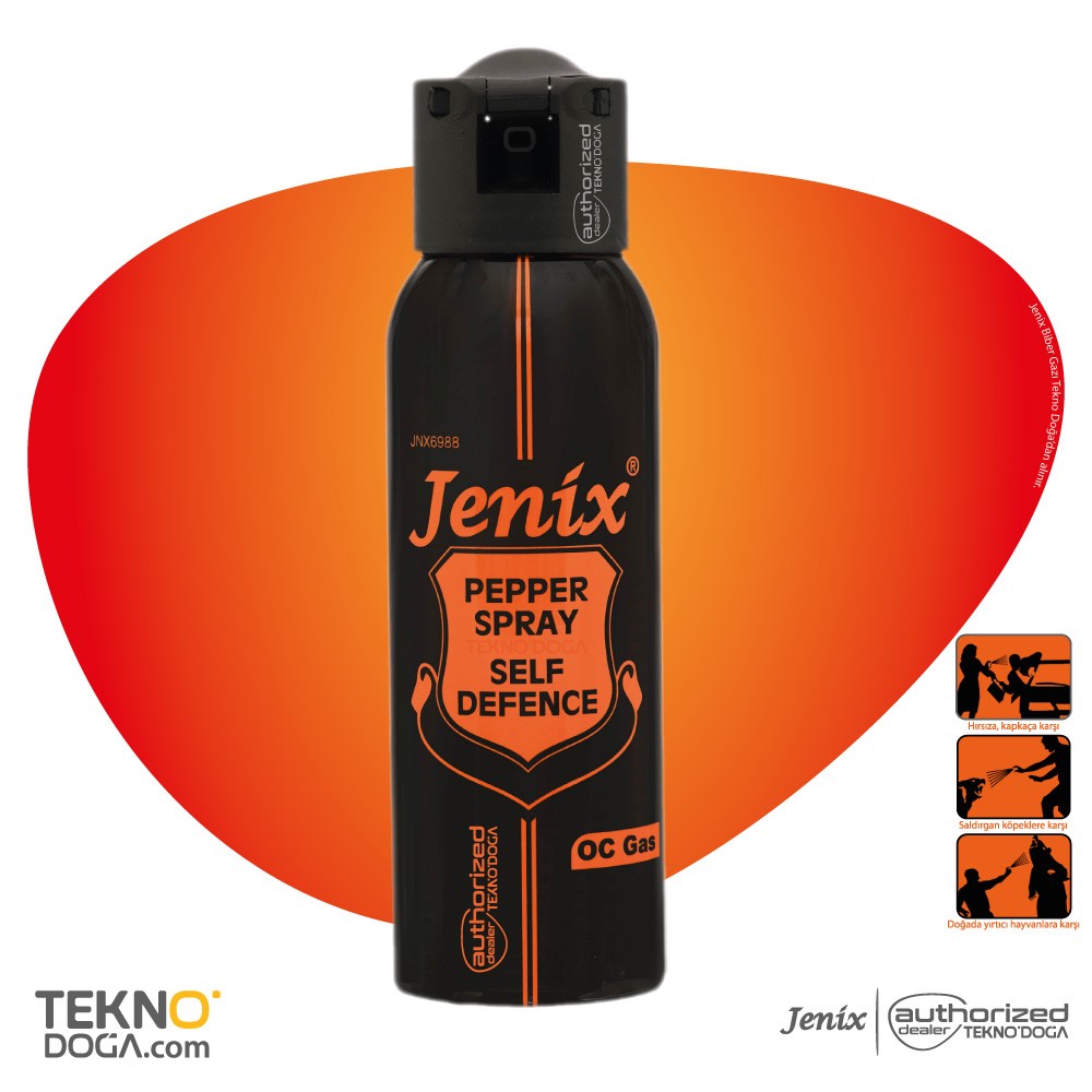 Jenix 100ml OC Biber Gazı Vahşi Hayvan Kovucu Sprey