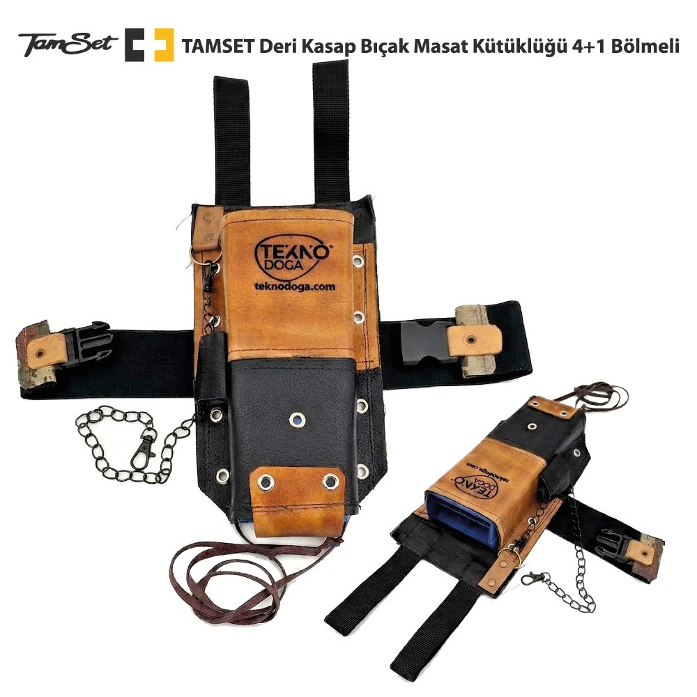 tamset 4+1 bıçak kütüklüğü bıçak kını