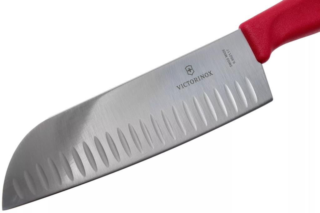 Victorinox Swiss Classic 17cm Santoku Bıçağı Kırmızı 6.8521.17B