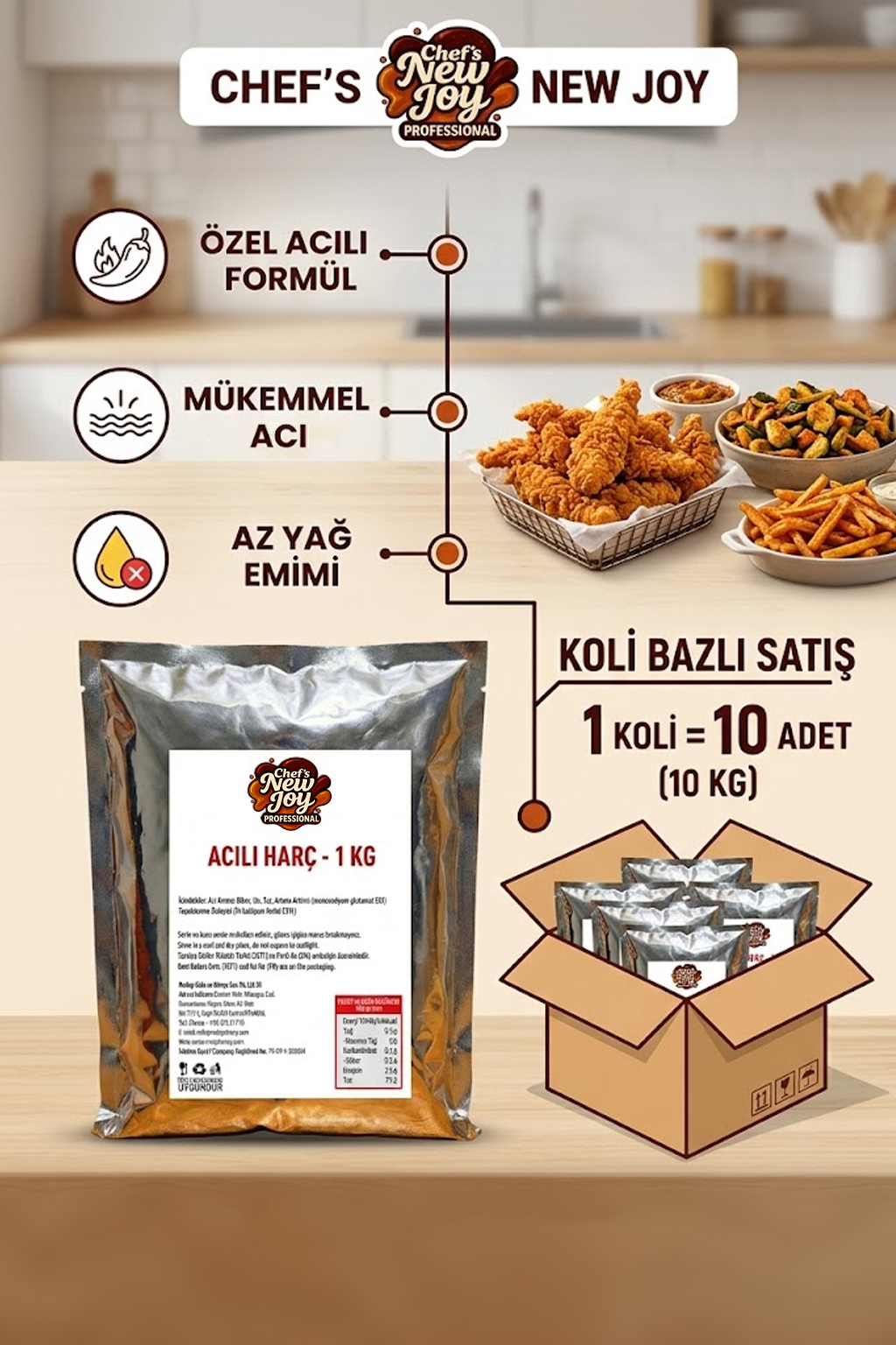 Acılı Harç 1000 G x 10 Adet - 1 Koli (Koli Bazlı Avantaj Paketi)