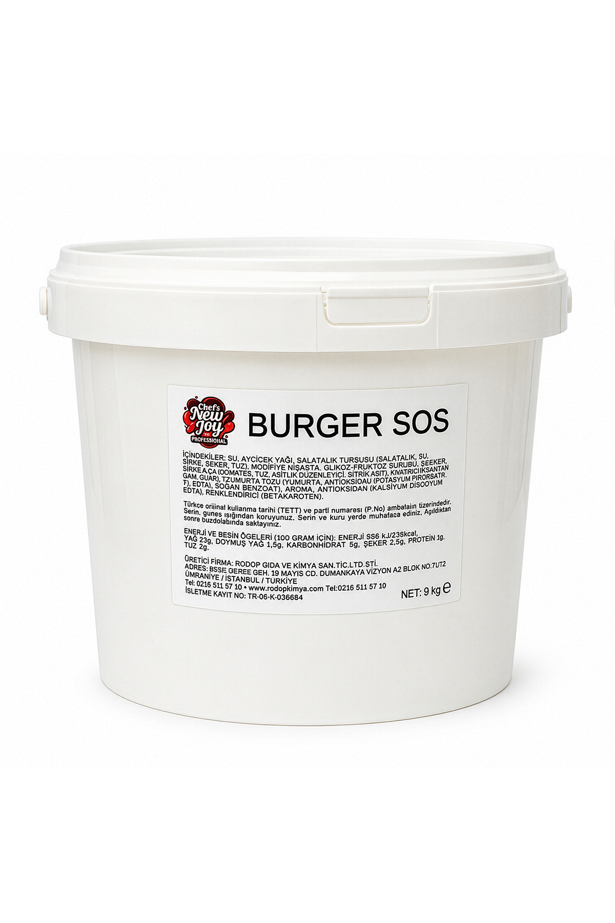 Burger Sos 9 kg Sıvı Sos