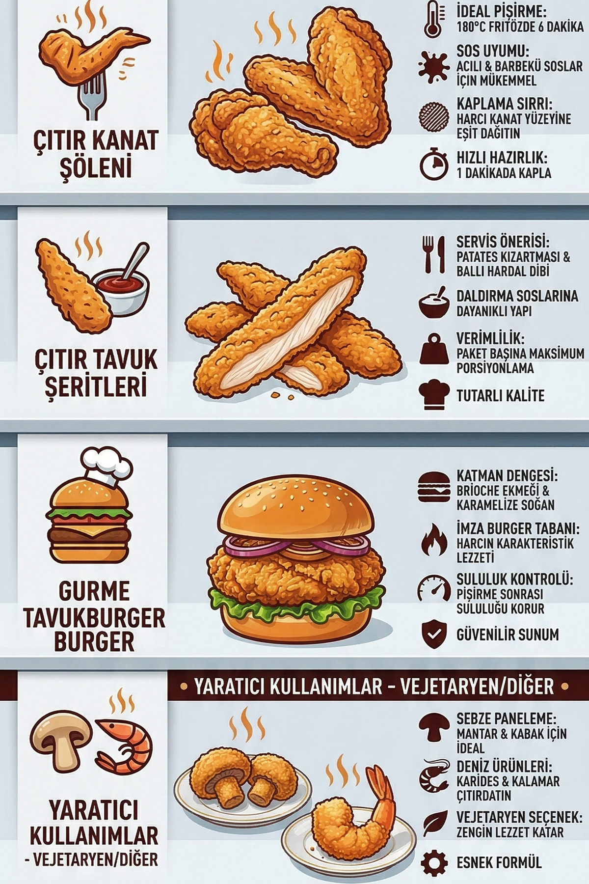 Çıtır Tavuk Pane Harcı 3000 G x 6 Adet - 1 Koli (Koli Bazlı Avantaj Paketi)